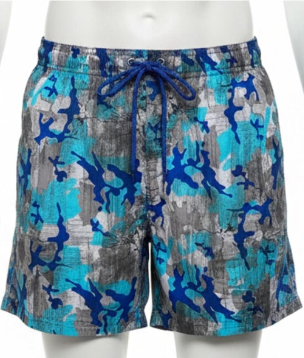 Talos Swim Shorts Mens Size L Blue Green Swimwear Beach Pool Colorful Trunks